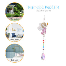 Load image into Gallery viewer, Crystal Diamond Angel Tears Catching Light Hanging Wind Chimes Decor
