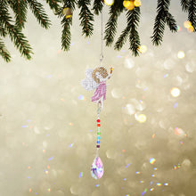 Load image into Gallery viewer, Crystal Diamond Angel Tears Catching Light Hanging Wind Chimes Decor
