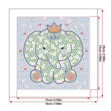 Load image into Gallery viewer, Cartoon Animal 18*18CM(Canvas) Full Special Shaped Drill Diamond Painting
