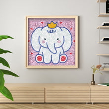 Load image into Gallery viewer, Diamond Painting - Full Crystal - Cartoon elephant (18*18cm)