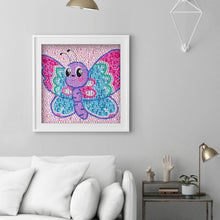 Load image into Gallery viewer, Cartoon Animal Butterfly 18*18CM(Canvas) Full Special Shaped Drill Diamond Painting