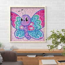 Load image into Gallery viewer, Cartoon Animal Butterfly 18*18CM(Canvas) Full Special Shaped Drill Diamond Painting