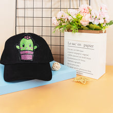 Load image into Gallery viewer, DIY Diamond Painting Baseball Cap Cactus Snapback Hat Sticker Drill (J011)