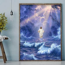 Load image into Gallery viewer, Coming Jesus 35*50CM(Canvas) Full Round Drill Diamond Painting
