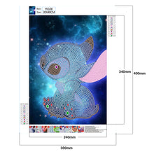 Load image into Gallery viewer, Diamond Painting - Full Crystal Rhinestone - Blue Stitch (30*40cm)