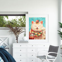 Load image into Gallery viewer, Fat Lucky Cat 30*40CM(Canvas) Full Round Drill Diamond Painting
