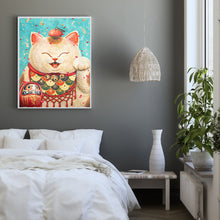 Load image into Gallery viewer, Fat Lucky Cat 30*40CM(Canvas) Full Round Drill Diamond Painting