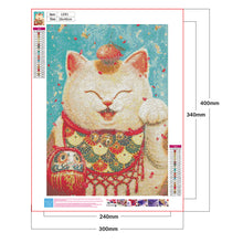 Load image into Gallery viewer, Fat Lucky Cat 30*40CM(Canvas) Full Round Drill Diamond Painting