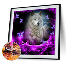 Load image into Gallery viewer, Wolf Butterflies 30*30CM(Canvas) Full Round Drill Diamond Painting