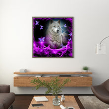 Load image into Gallery viewer, Wolf Butterflies 30*30CM(Canvas) Full Round Drill Diamond Painting