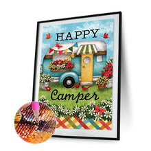 Load image into Gallery viewer, Diamond Painting - Full Round - Happy Camping (30*40cm)