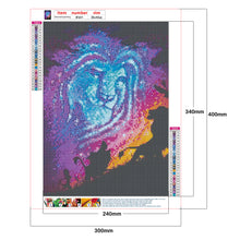 Load image into Gallery viewer, Diamond Painting - Full Round - Abstract Lion (30*40cm)