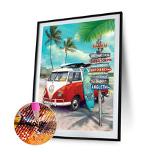 Load image into Gallery viewer, Beach Van 30*40CM(Canvas) Full Round Drill Diamond Painting