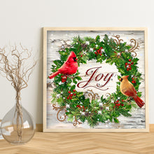 Load image into Gallery viewer, Christmas Wreath 35*35CM(Canvas) Beautiful Special Shaped Drill Diamond Painting
