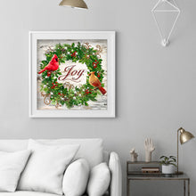 Load image into Gallery viewer, Christmas Wreath 35*35CM(Canvas) Beautiful Special Shaped Drill Diamond Painting