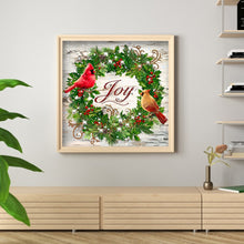 Load image into Gallery viewer, Christmas Wreath 35*35CM(Canvas) Beautiful Special Shaped Drill Diamond Painting