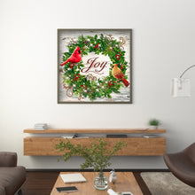 Load image into Gallery viewer, Christmas Wreath 35*35CM(Canvas) Beautiful Special Shaped Drill Diamond Painting
