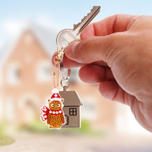 Load image into Gallery viewer, 5D DIY Full Special Drill Diamond Painting Keychain Art Pendant