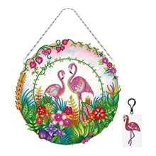 Load image into Gallery viewer, DIY Diamond Painting Hanging Christmas Flower Wreath Door Decor (YH05)