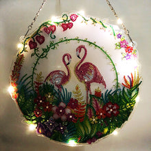 Load image into Gallery viewer, DIY Diamond Painting Hanging Christmas Flower Wreath Door Decor (YH05)