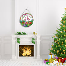 Load image into Gallery viewer, DIY Diamond Painting Hanging Christmas Flower Wreath Door Decor (YH05)