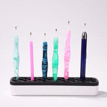 Load image into Gallery viewer, DIY Diamond Painting Tool Point Drill Pen Holder Makeup Brush Rack (Black)