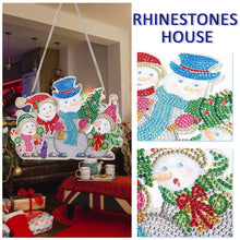 Load image into Gallery viewer, DIY Applique Diamond Snowman Christmas Tree Wall Hanger Acrylic Kit Pendant