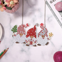 Load image into Gallery viewer, DIY Applique Diamond Three Gnomes Wall Hanger Acrylic Craft Door Pendant