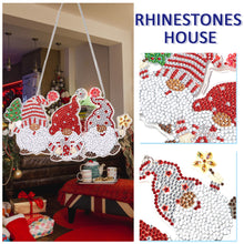 Load image into Gallery viewer, DIY Applique Diamond Three Gnomes Wall Hanger Acrylic Craft Door Pendant