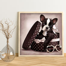 Load image into Gallery viewer, Diamond Painting - Full Round - Box Puppy (30*30cm)