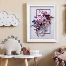Load image into Gallery viewer, Diamond Painting - Full Round - Quilling Paper Flowers (30*40cm)