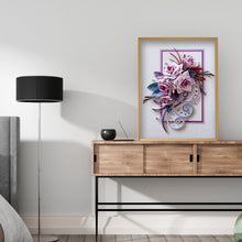 Load image into Gallery viewer, Diamond Painting - Full Round - Quilling Paper Flowers (30*40cm)