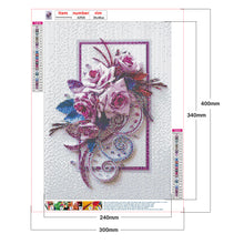 Load image into Gallery viewer, Diamond Painting - Full Round - Quilling Paper Flowers (30*40cm)