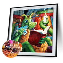 Load image into Gallery viewer, Green Dragon 35*35CM(Canvas) Full Round Drill Diamond Painting