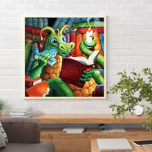 Load image into Gallery viewer, Green Dragon 35*35CM(Canvas) Full Round Drill Diamond Painting