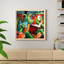 Load image into Gallery viewer, Green Dragon 35*35CM(Canvas) Full Round Drill Diamond Painting