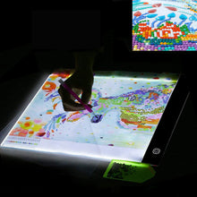 Load image into Gallery viewer, Diamond Painting A4 LED Light Pad LED Drawing Board Copy Board Tools (Pink)