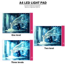 Load image into Gallery viewer, Diamond Painting A4 LED Light Pad LED Drawing Board Copy Board Tools (Pink)