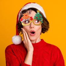 Load image into Gallery viewer, Kids Christmas Diamond Glasses Toys DIY Frame Paste 3D Stickers