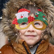 Load image into Gallery viewer, Kids Christmas Diamond Glasses Toys DIY Frame Paste 3D Stickers (YJ010)