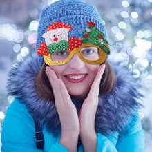 Load image into Gallery viewer, Kids Christmas Diamond Glasses Toys DIY Frame Paste 3D Stickers (YJ010)