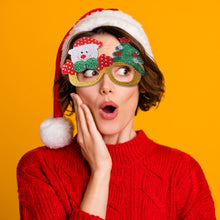 Load image into Gallery viewer, Kids Christmas Diamond Glasses Toys DIY Frame Paste 3D Stickers (YJ010)