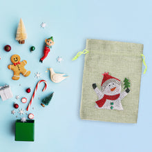 Load image into Gallery viewer, Christmas Diamond Painting Shopping Tote Mosaic Drill Candy Bag