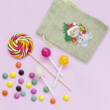 Load image into Gallery viewer, Christmas Diamond Painting Shopping Tote Mosaic Drill Candy Bag
