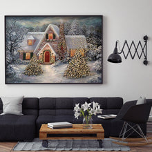 Load image into Gallery viewer, Diamond Painting - Full Round - Snow Hous (70*50cm)