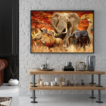 Load image into Gallery viewer, Diamond Painting - Full Round - Jungle Animals (60*40cm)