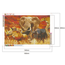 Load image into Gallery viewer, Diamond Painting - Full Round - Jungle Animals (60*40cm)
