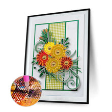 Load image into Gallery viewer, Diamond Painting - Partial Special -  Quilling paper painting (30*40cm)