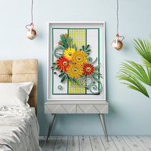 Load image into Gallery viewer, Diamond Painting - Partial Special -  Quilling paper painting (30*40cm)