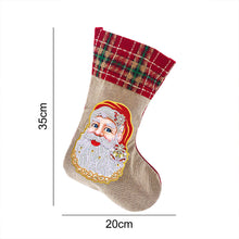 Load image into Gallery viewer, 5D Diamond Painting Xmas Rhinestone Sock Embroidery Mosaic Gift Bag